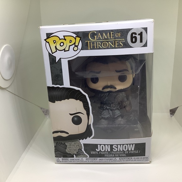Funko Pop! Jon Snow Figure - Black and Gray #61 Game Of Thrones - Picture 1 of 12